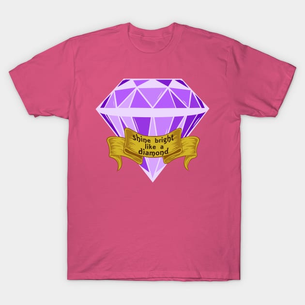 Diamonds T-Shirt by rachybattlebot